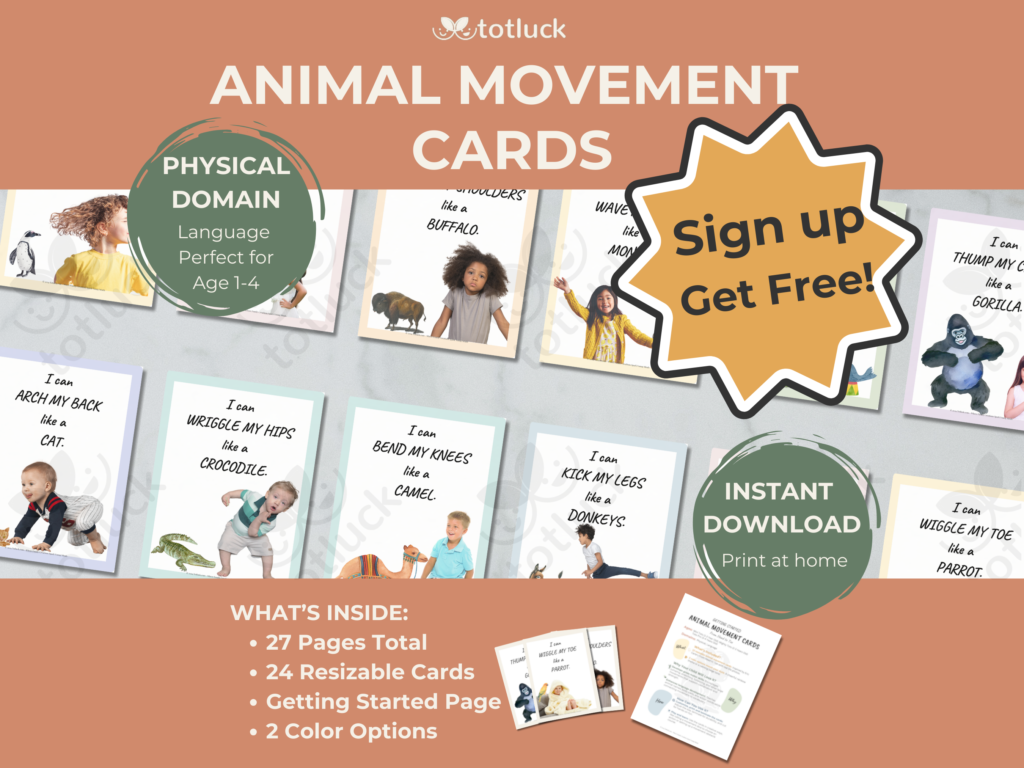 Animal Movement Cards | Gross Motor Skills | Inspired by From Head to Toe