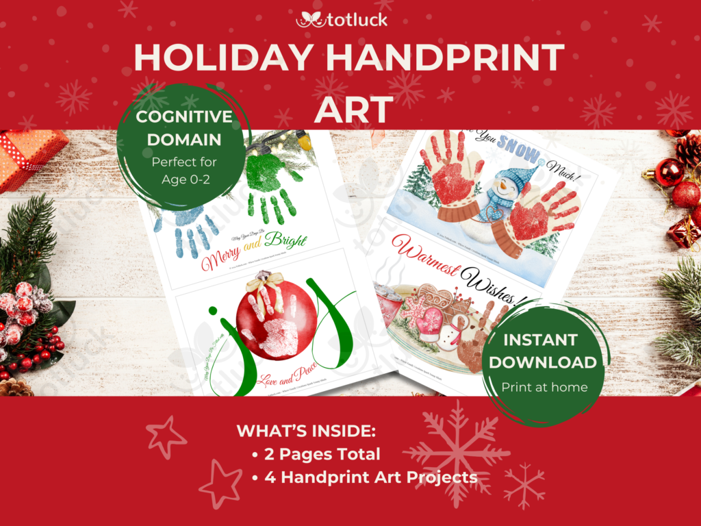 Holiday Handprint Art | Grandparent Teacher Gift