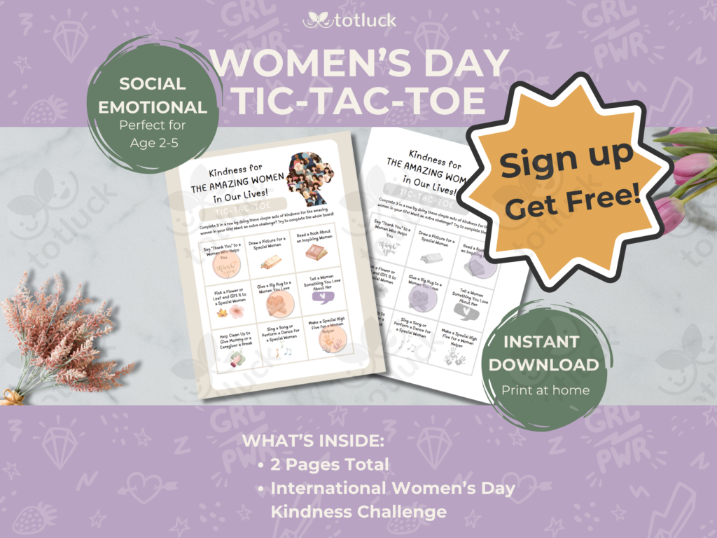 International Women’s Day Kindness Tic-Tac-Toe Game