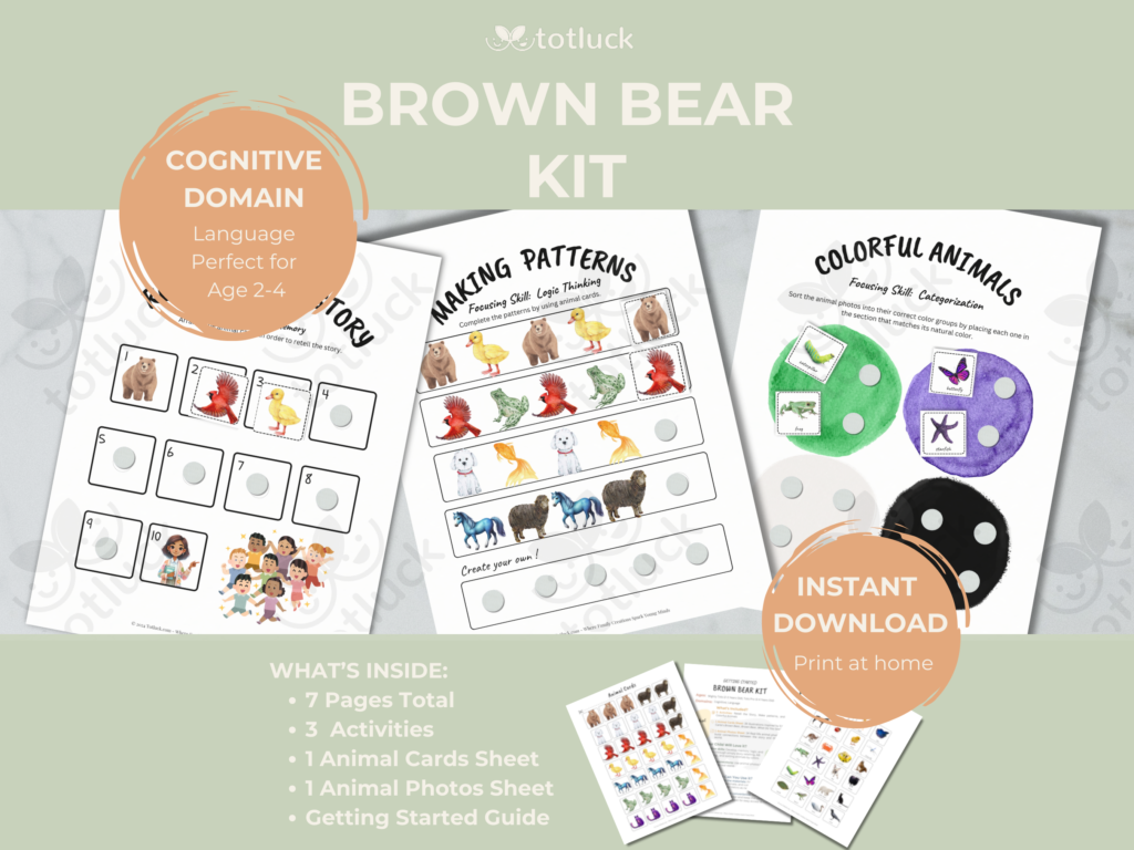 Brown Bear Kit | Retelling Patterns Sorting Activities